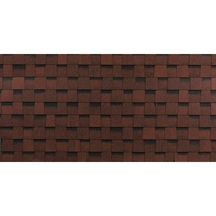 Гибкая черепица многослойная Технониколь Шинглас Фазенда Красный